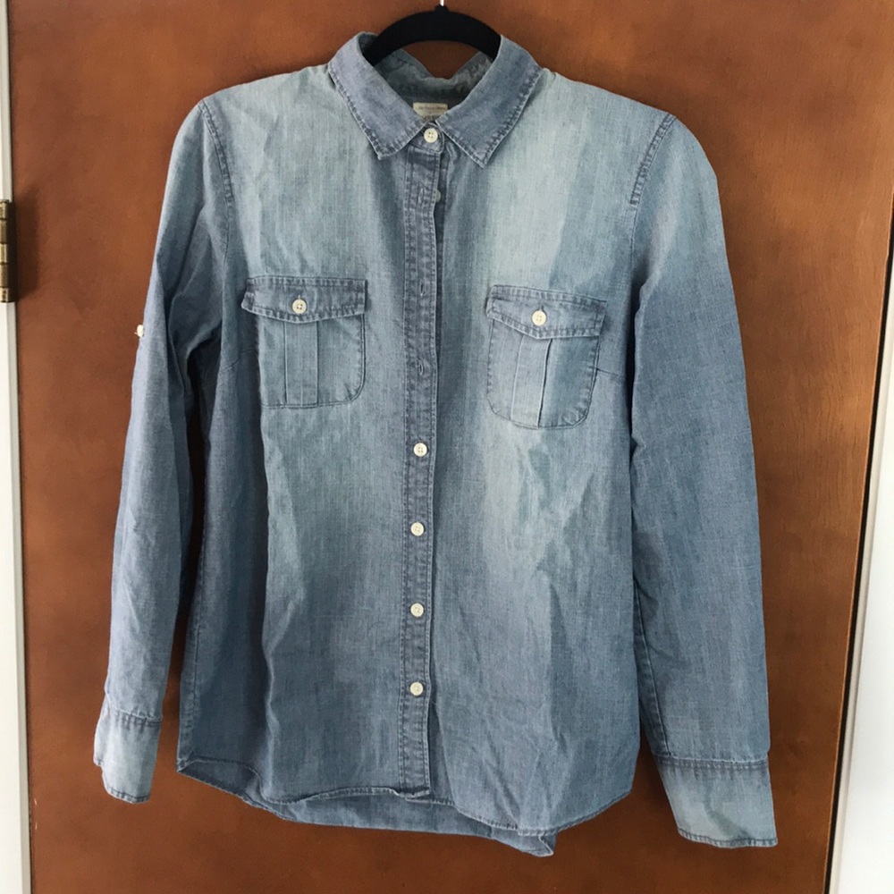 J. Crew chambray Perfect Shirt